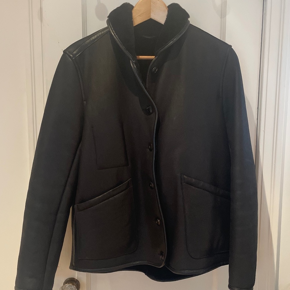 You Must Create Shearling Leather jacket - women's small